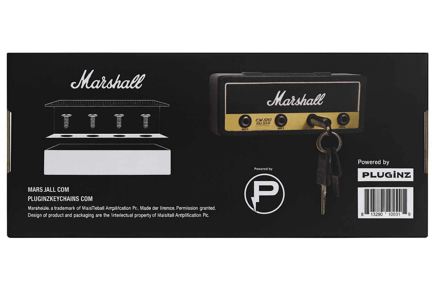 Portallaves de Pared Amplificador Marshall Ideal Regalo